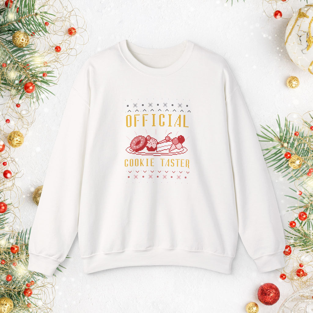 Official Cookie Taster Christmas Sweater — Cute Holiday Baking Crewneck