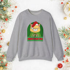 Grumpy Cat Christmas Sweatshirt – "XMAS IS NO FUN" Holiday Crewneck