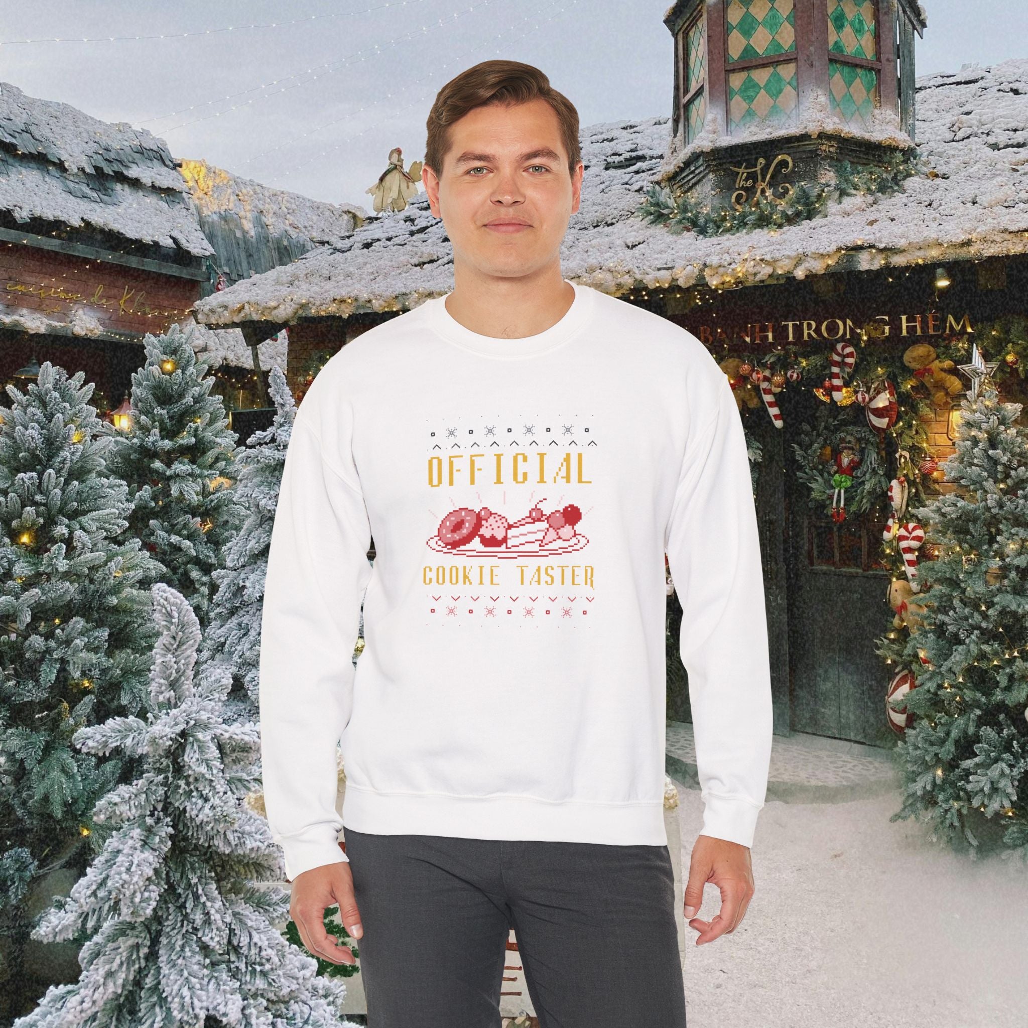 Official Cookie Taster Christmas Sweater — Cute Holiday Baking Crewneck