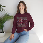 Funny "Merry Christmas Ya Filthy Animal" Christmas Crewneck Sweatshirt