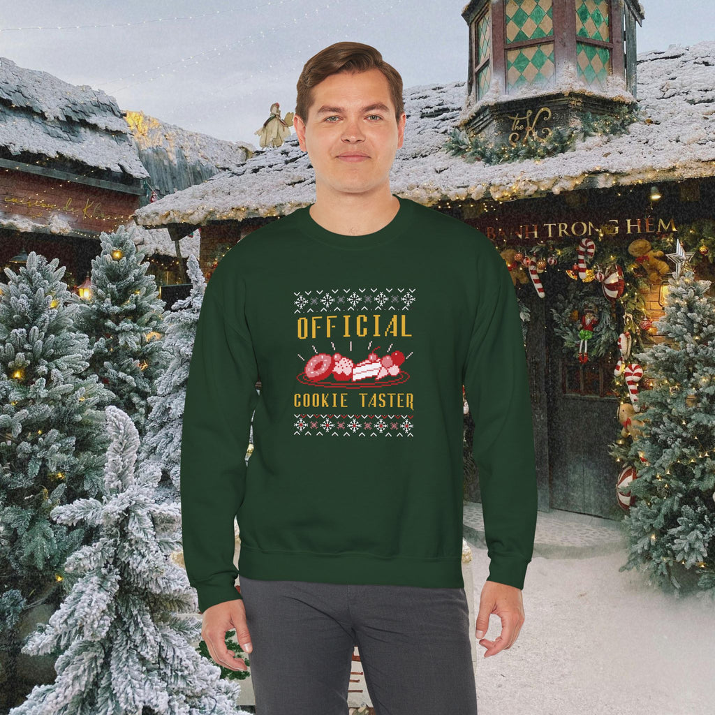 Official Cookie Taster Christmas Sweater — Cute Holiday Baking Crewneck
