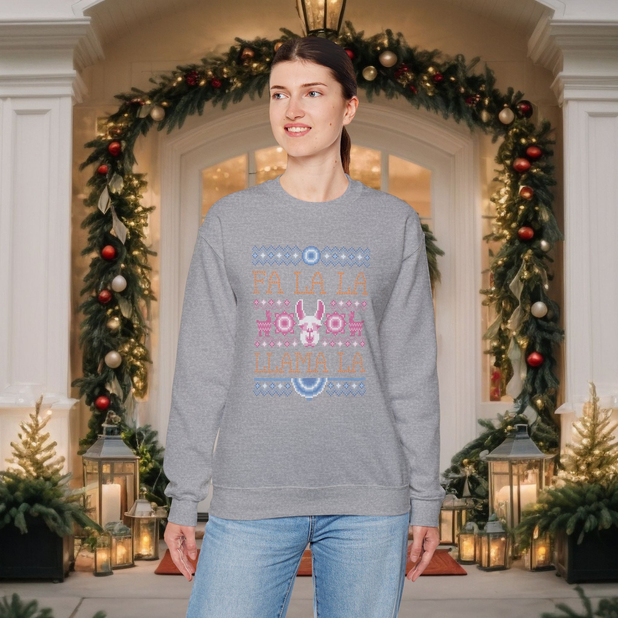 Cute Llama Christmas Sweater