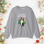 Meowy Christmas Cat Sweatshirt - Cute Holiday Cat Crewneck