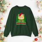 Grumpy Cat Christmas Sweatshirt – "XMAS IS NO FUN" Holiday Crewneck