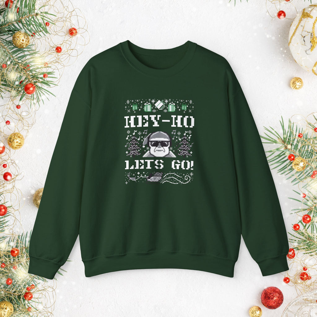 Hey-Ho Lets Go Punk Rock Christmas Sweatshirt