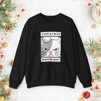 Grumpy Cat Christmas Sweatshirt - "Christmas Makes Me Angry" Graphic Crewneck