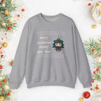 Christmas Nutcracker Crewneck Sweatshirt — "Merry Christmas Happy New Year" Holiday Pullover