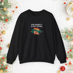 Stay Naughty & Don’t Be Nice Crewneck Sweatshirt — Holiday Graphic Sweatshirt