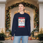 Holiday Santa Crewneck Sweatshirt — "Ho Ho Ho, Holy Cr*p" Graphic