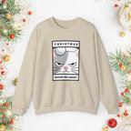 Grumpy Cat Christmas Sweatshirt - "Christmas Makes Me Angry" Graphic Crewneck