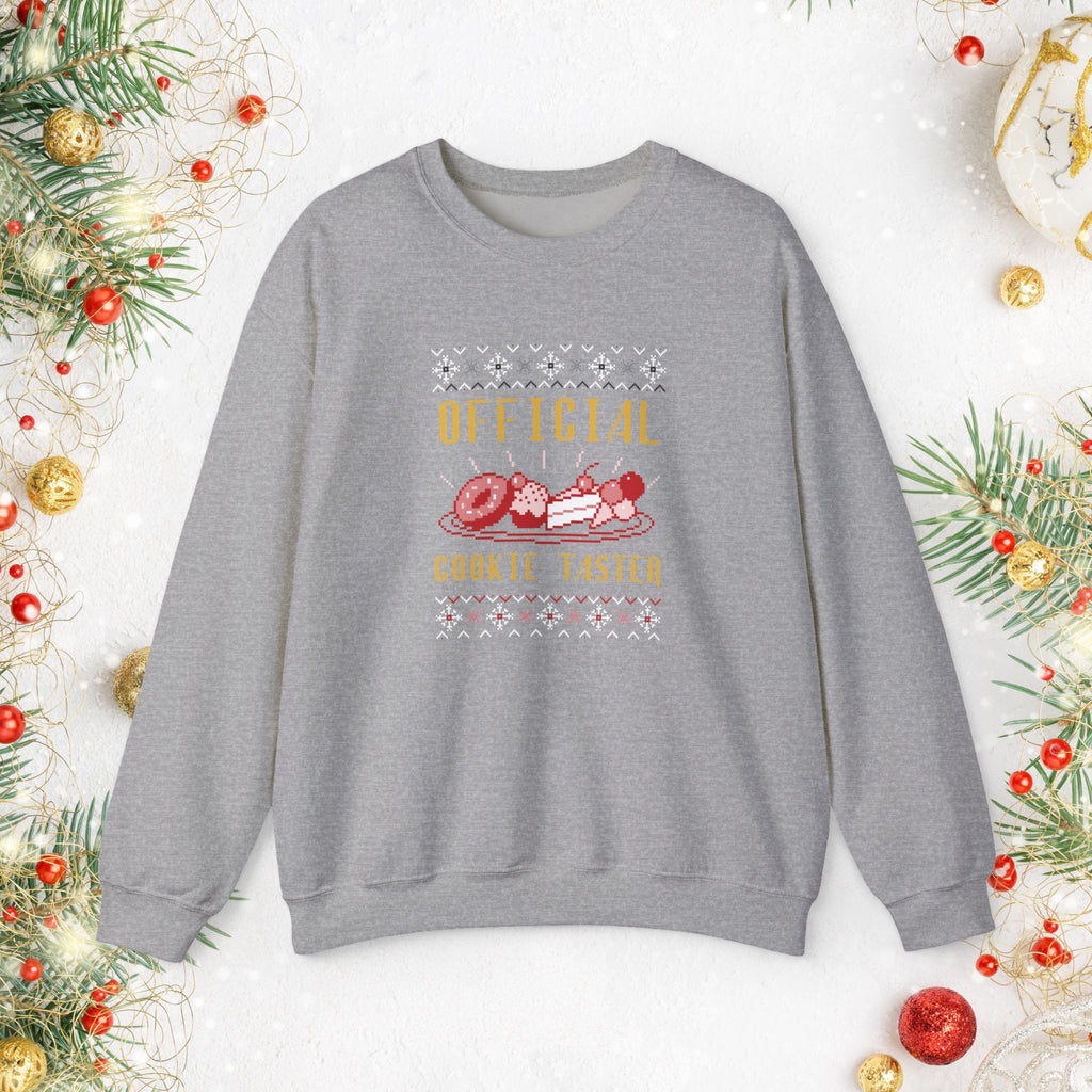 Official Cookie Taster Christmas Sweater — Cute Holiday Baking Crewneck