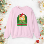 Grumpy Cat Christmas Sweatshirt – "XMAS IS NO FUN" Holiday Crewneck