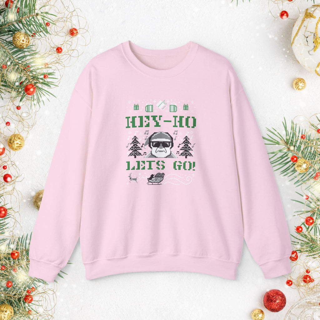 Hey-Ho Lets Go Punk Rock Christmas Sweatshirt