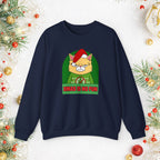 Grumpy Cat Christmas Sweatshirt – "XMAS IS NO FUN" Holiday Crewneck