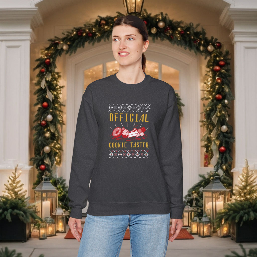 Official Cookie Taster Christmas Sweater — Cute Holiday Baking Crewneck