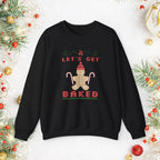 Holiday 'Let's Get Baked' Gingerbread Sweatshirt — Funny Christmas Baking Sweater