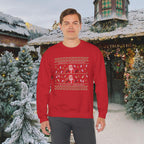 Funny "Merry Christmas Ya Filthy Animal" Christmas Crewneck Sweatshirt