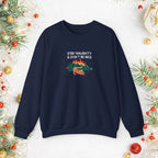 Stay Naughty & Don’t Be Nice Crewneck Sweatshirt — Holiday Graphic Sweatshirt