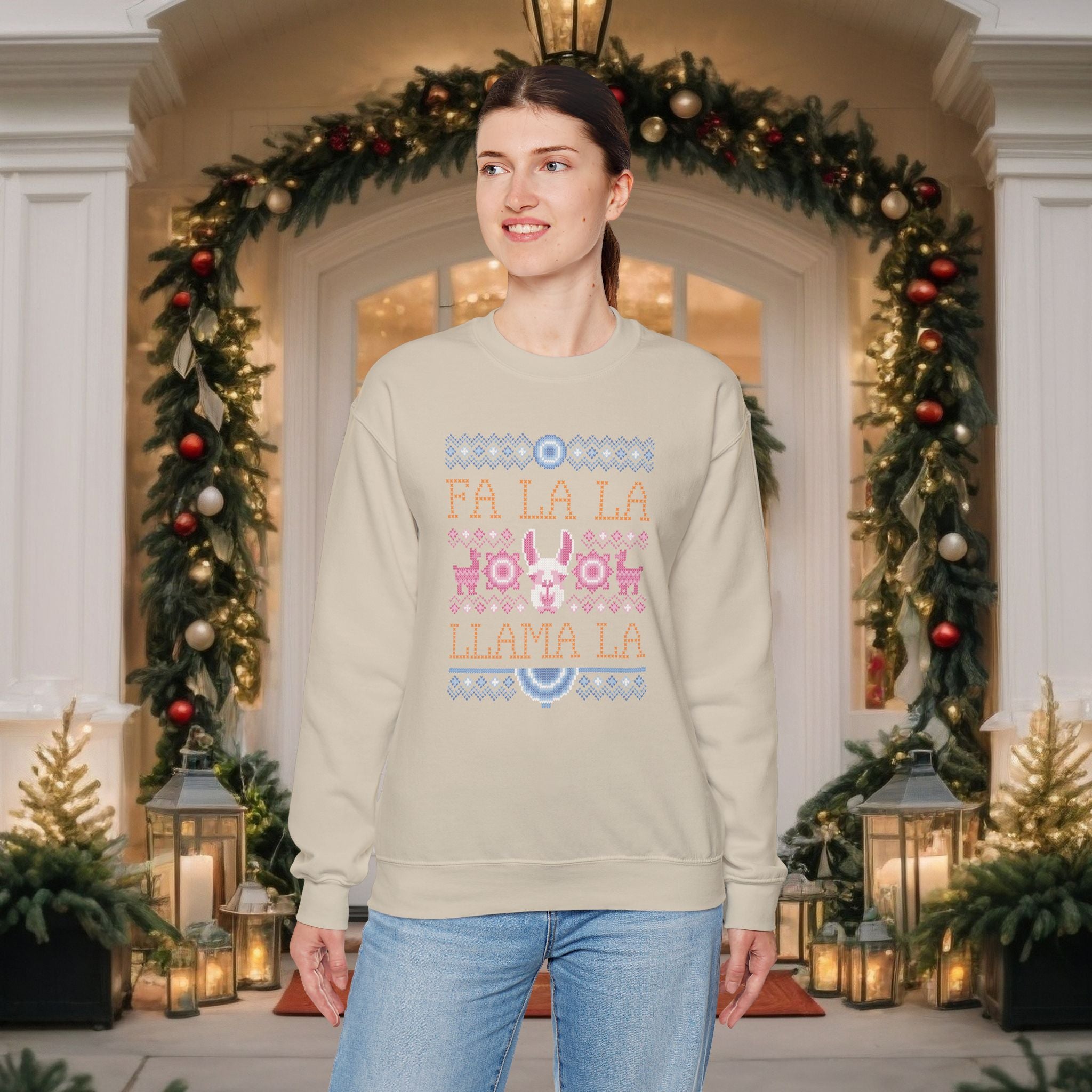 Cute Llama Christmas Sweater