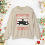 Gaming Crewneck Sweatshirt - "Game Over" Retro Controller Holiday Sweater