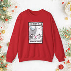 Grumpy Cat Christmas Sweatshirt - "Christmas Makes Me Angry" Graphic Crewneck