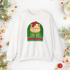 Grumpy Cat Christmas Sweatshirt – "XMAS IS NO FUN" Holiday Crewneck
