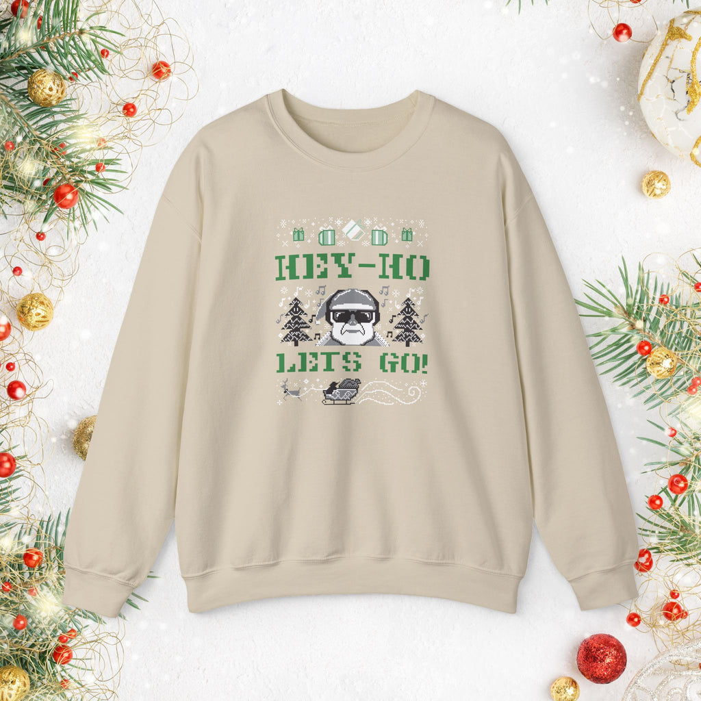 Hey-Ho Lets Go Punk Rock Christmas Sweatshirt