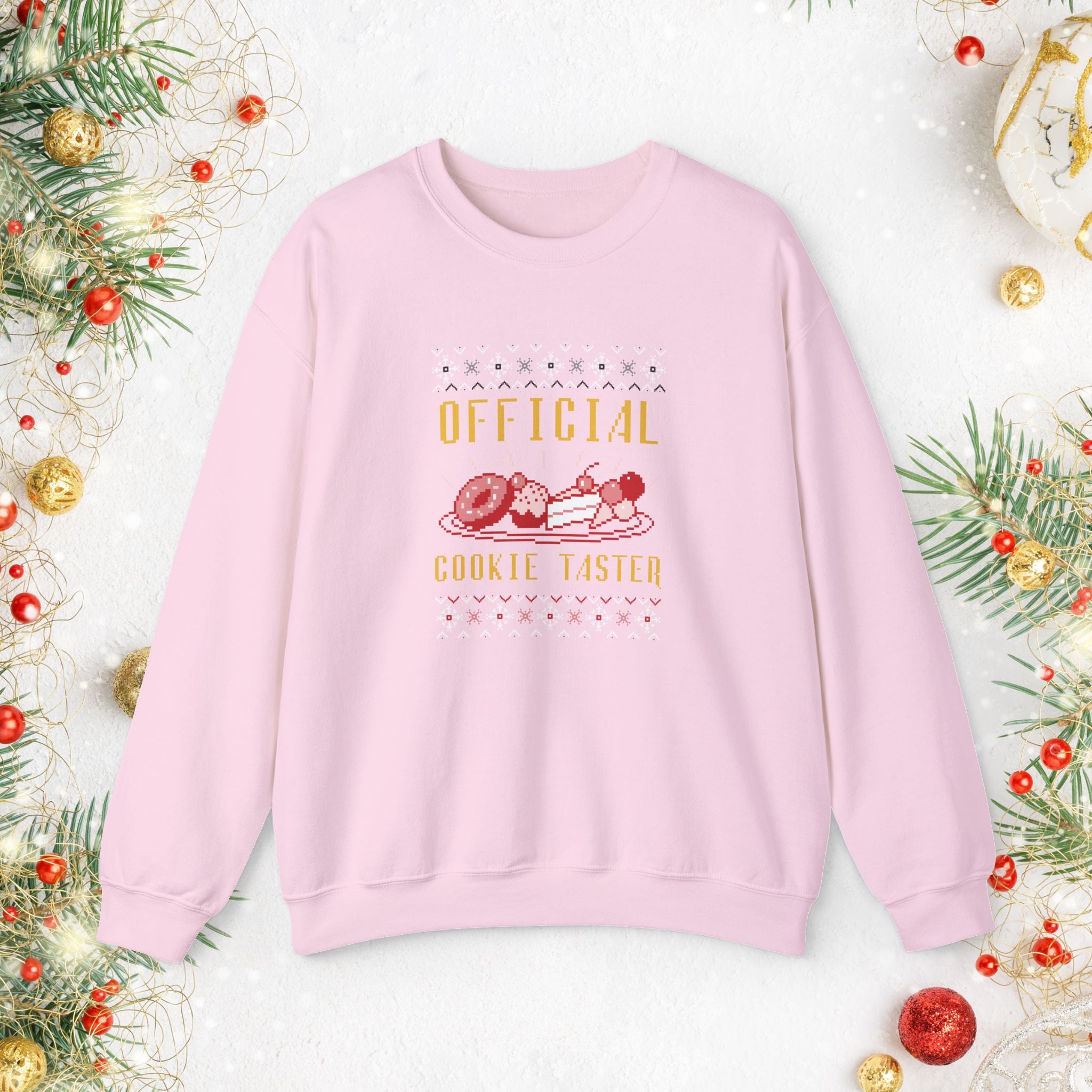 Official Cookie Taster Christmas Sweater — Cute Holiday Baking Crewneck