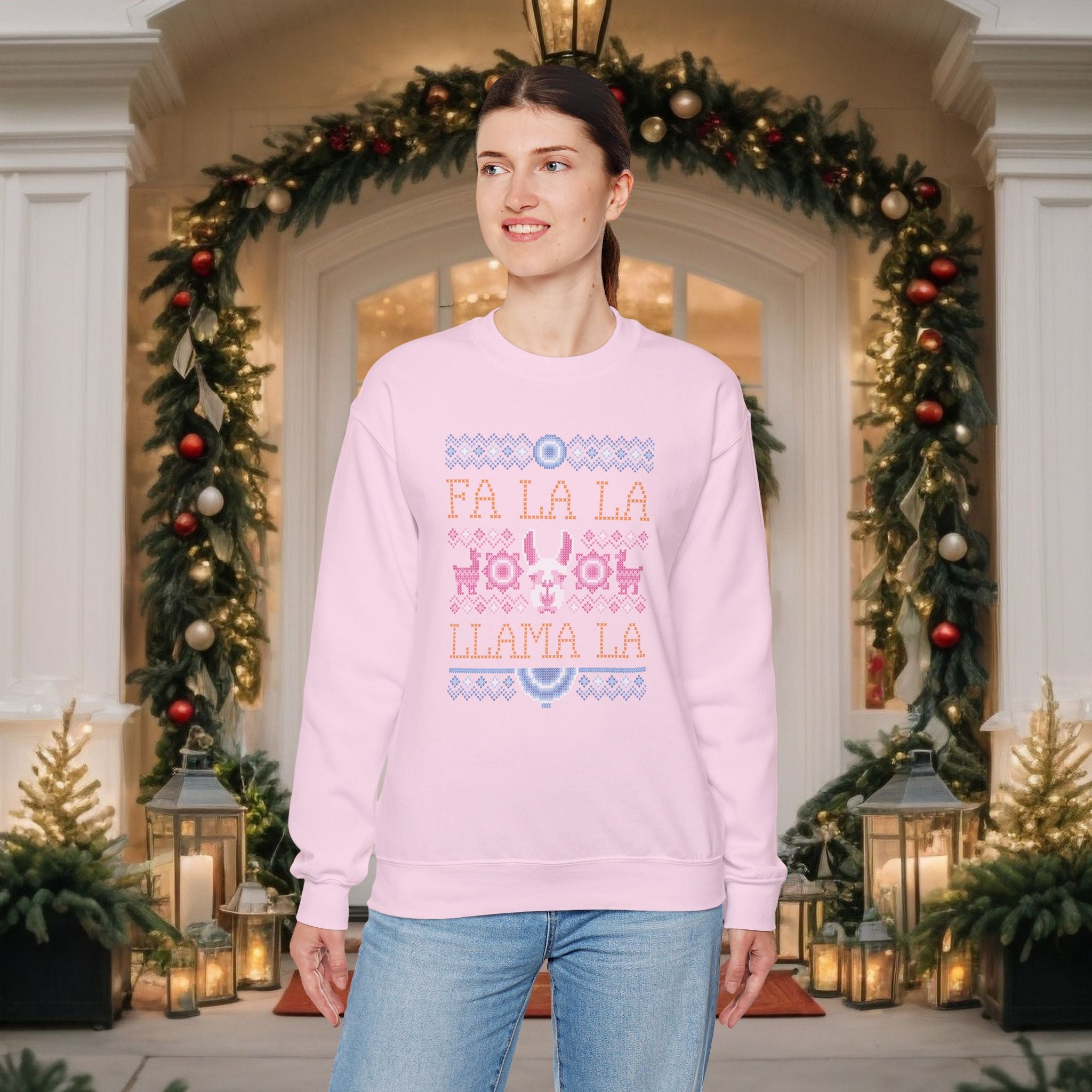 Cute Llama Christmas Sweater