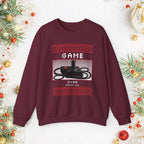 Gaming Crewneck Sweatshirt - "Game Over" Retro Controller Holiday Sweater