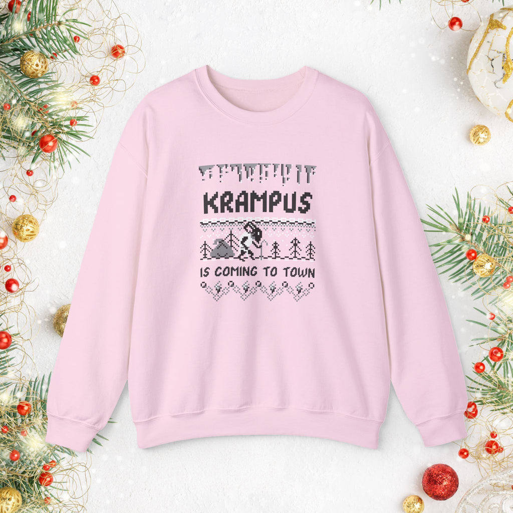 Krampus Is Coming To Town Sweatshirt — Funny Holiday Crewneck