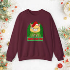 Grumpy Cat Christmas Sweatshirt – "XMAS IS NO FUN" Holiday Crewneck