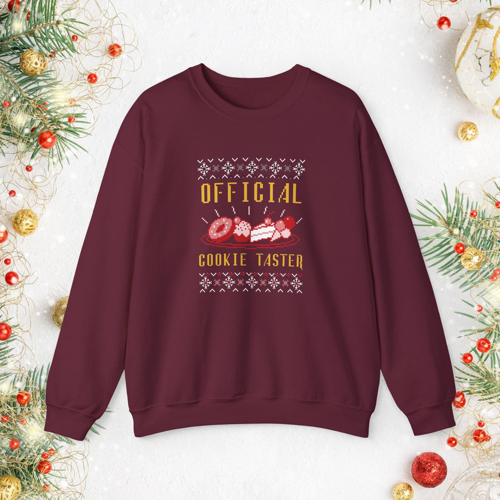 Official Cookie Taster Christmas Sweater — Cute Holiday Baking Crewneck