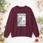 Grumpy Cat Christmas Sweatshirt - "Christmas Makes Me Angry" Graphic Crewneck