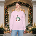 Let It Snow Snowman Sweatshirt – Holiday Cat & Dog Christmas Crewneck