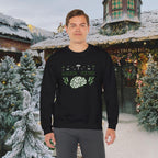 Geek Mind Crewneck Sweatshirt – Retro Pixel Brain Gaming Holiday Sweater