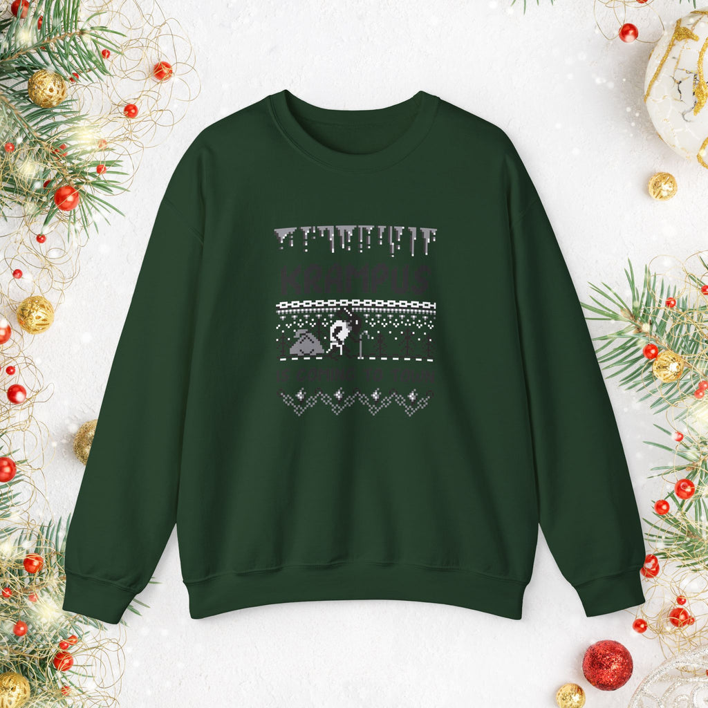Krampus Is Coming To Town Sweatshirt — Funny Holiday Crewneck