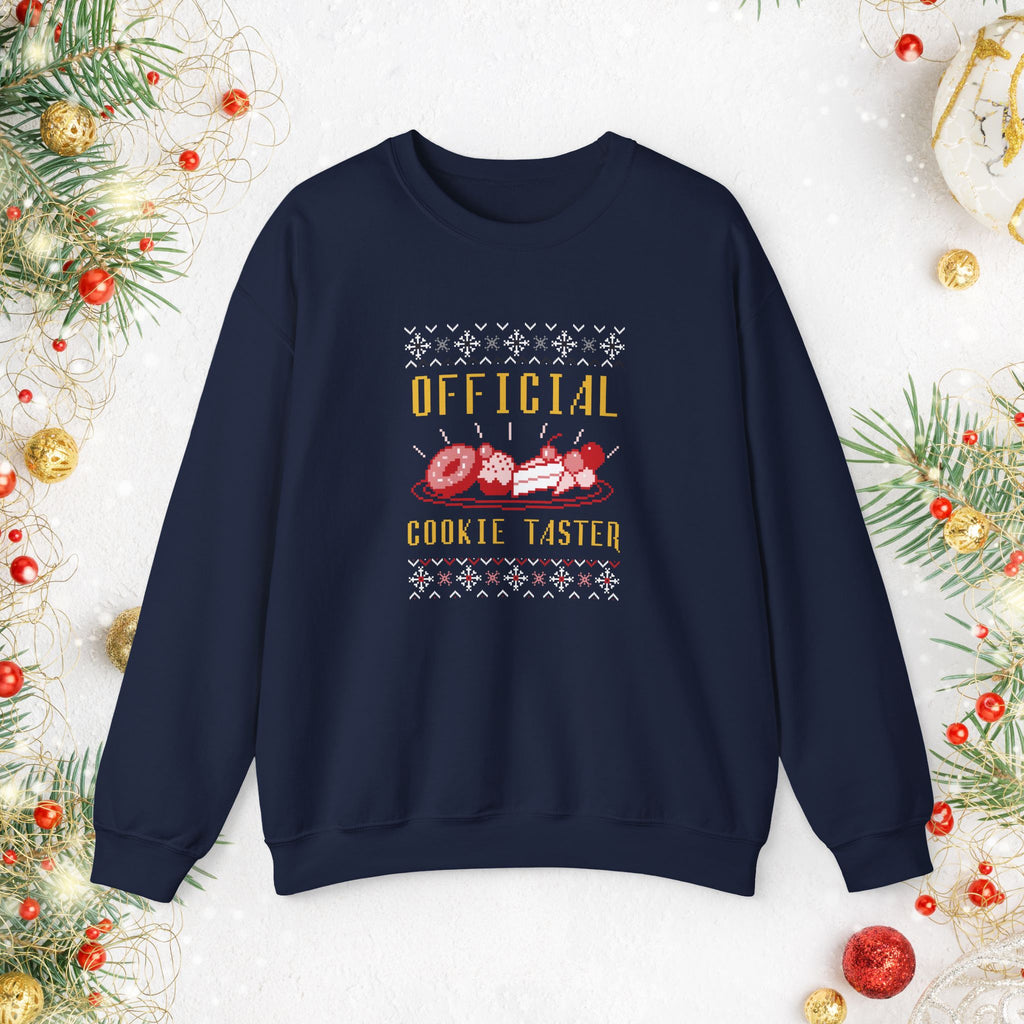 Official Cookie Taster Christmas Sweater — Cute Holiday Baking Crewneck
