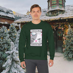 Grumpy Cat Christmas Sweatshirt - "Christmas Makes Me Angry" Graphic Crewneck