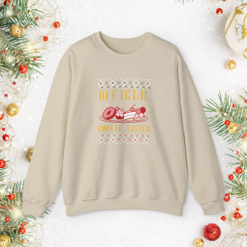 Official Cookie Taster Christmas Sweater — Cute Holiday Baking Crewneck