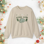 Geek Mind Crewneck Sweatshirt – Retro Pixel Brain Gaming Holiday Sweater