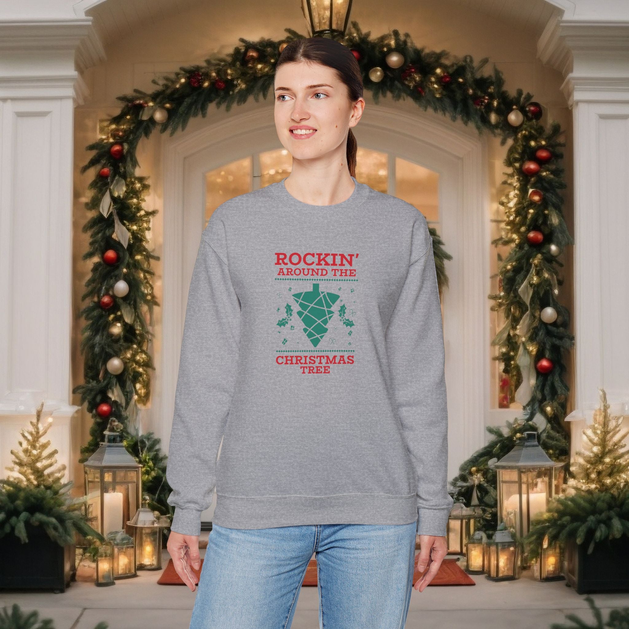 Rockin' Around the Christmas Tree Crewneck Sweatshirt