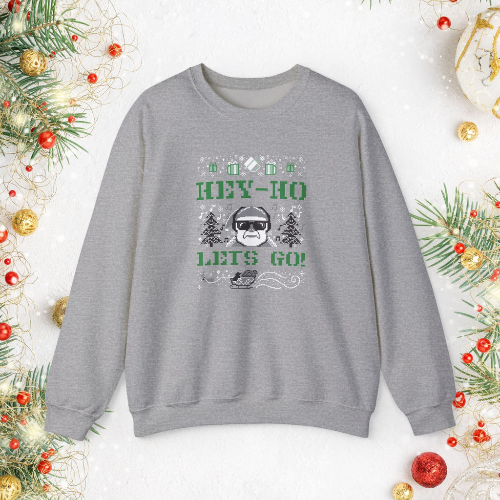 Hey-Ho Lets Go Punk Rock Christmas Sweatshirt