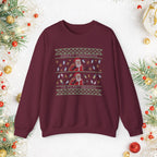 Funny "Merry Christmas Ya Filthy Animal" Christmas Crewneck Sweatshirt