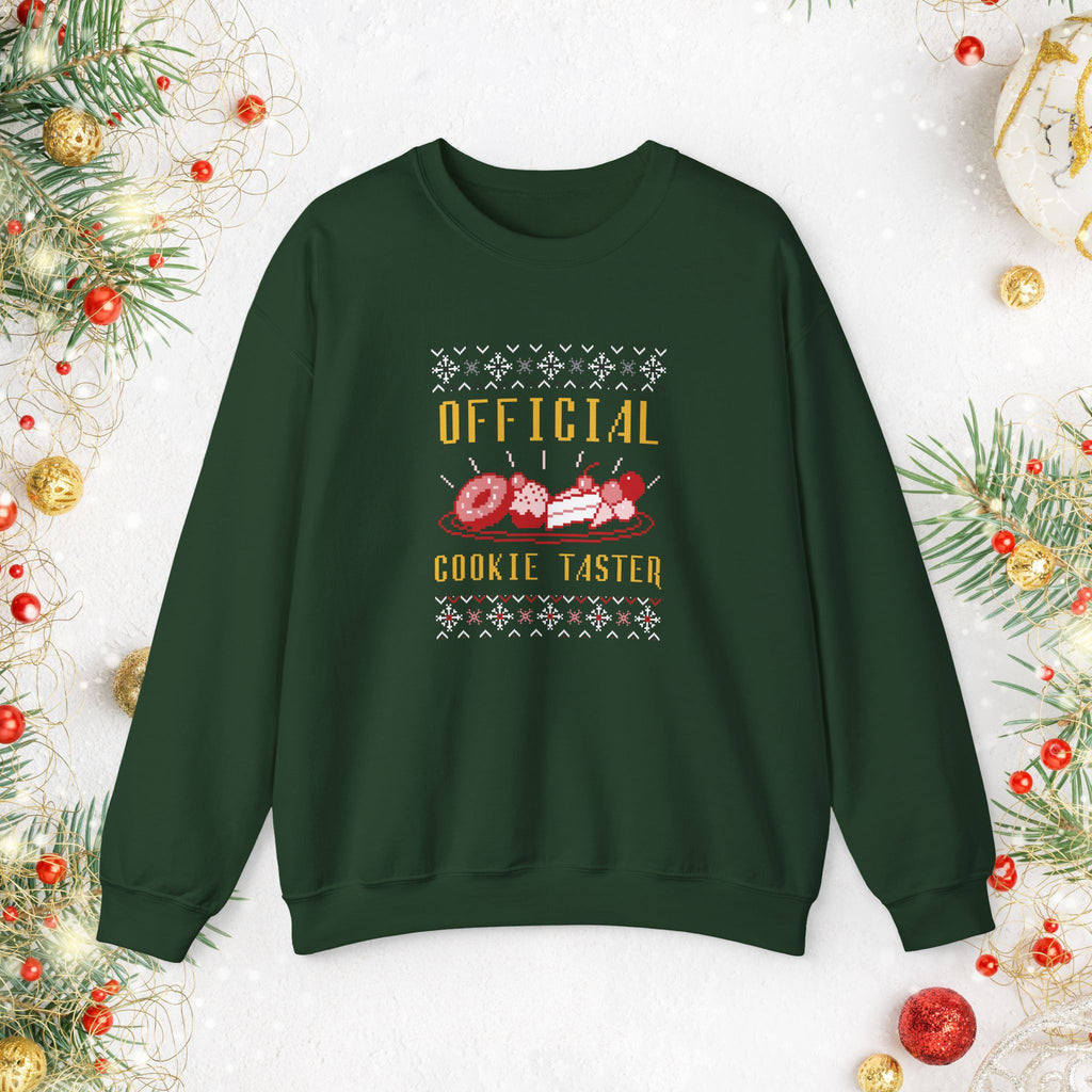 Official Cookie Taster Christmas Sweater — Cute Holiday Baking Crewneck