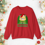 Grumpy Cat Christmas Sweatshirt – "XMAS IS NO FUN" Holiday Crewneck
