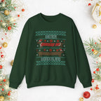 Dachshund Holiday Crewneck Sweatshirt — Cute Wiener Dog Christmas Sweater